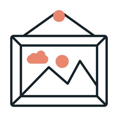 Doğa web simgesi, vektör illüstrasyonu 