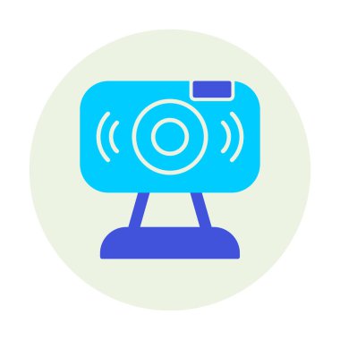 Web kamerası. Web simgesi basit illüstrasyon                   