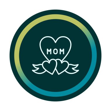 Anneler günü ikonu. Vektör illüstrasyonu. 