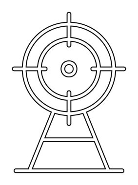 hedef simge, vektör illüstrasyonu basit tasarım