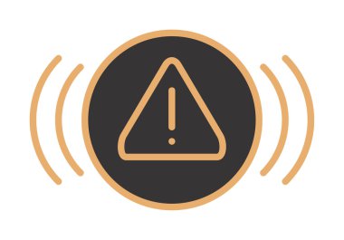 uyarı işareti simgesi, vektör illüstrasyonu  