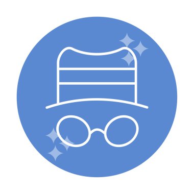 Basit casus yazılım simgesi, vektör illüstrasyonu