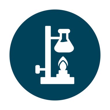 Basit Kimyasal Deney simgesi, vektör çizimi