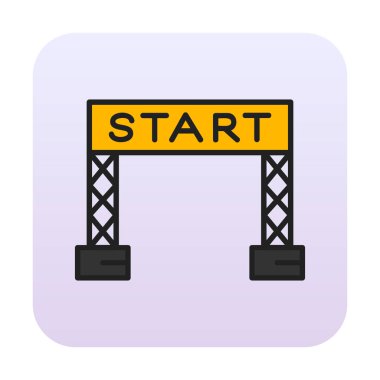 satır simge vektör çizim başlatmak