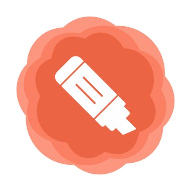 İşaretleyici. Web simgesi basit illüstrasyon                       