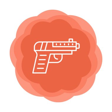 silah simgesi vektör illüstrasyonu