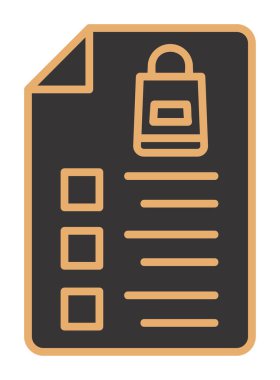 Alışveriş listesi simgesini, illüstrasyon vektör 