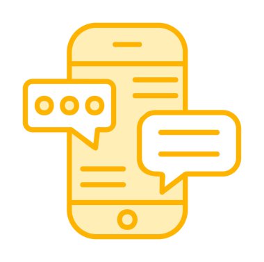 sohbet web simgesi, vektör çizim