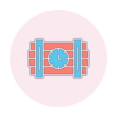 Zaman bombası ikonu vektör illüstrasyonu.