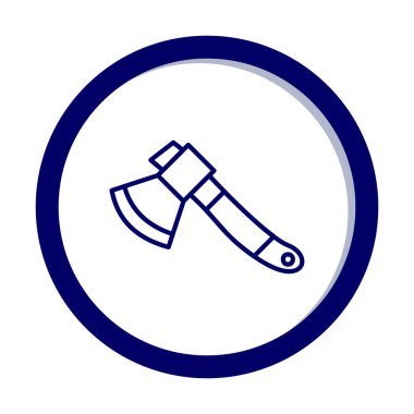 Balta. Web simgesi basit illüstrasyon