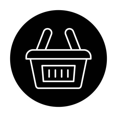 Alışveriş arabası ikon vektör illüstrasyonu 