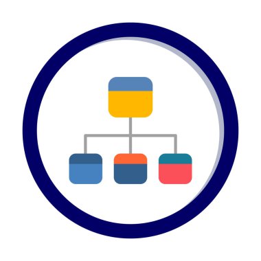 Modern Akış Çizelgesi simgesinin vektör çizimi                            