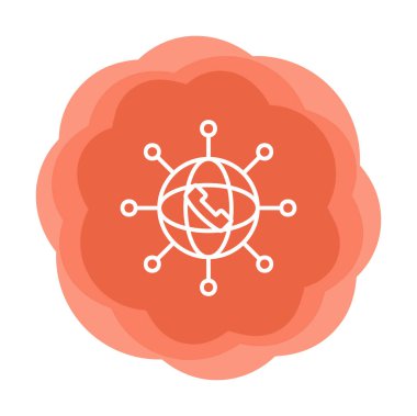 düz ağ simgesi vektörü. izole vektör sembolü 