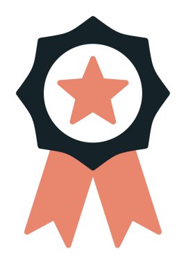  Ödül satırı simgesi tasarımı illüstrasyonu  