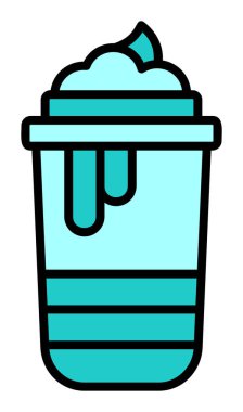 Sıcak çikolata, vektör illüstrasyon tasarımı 