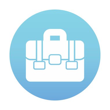 Çanta. Web simgesi basit illüstrasyon  