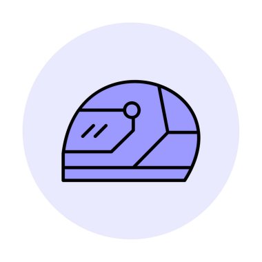 Kask simge vektör çizim yarış                 