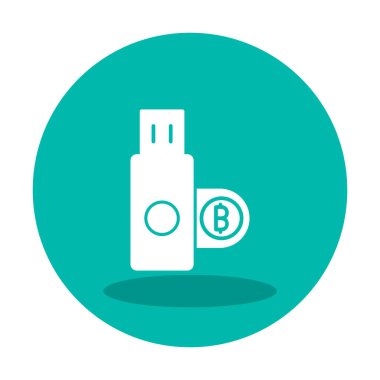 usb flash disk simgesinin vektör çizimi 