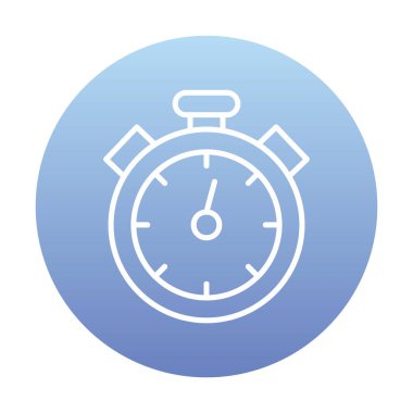 düz stil modern kronometre vektör çizimi