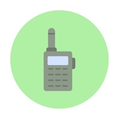 Basit düz telsiz vektör illüstrasyon tasarımı