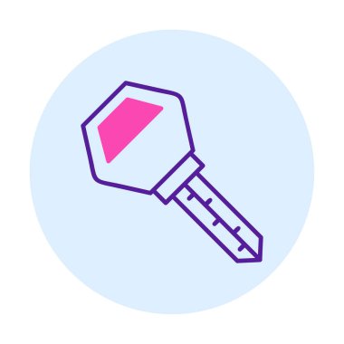 Araba anahtarı simgesi. düz dizayn. vektör illüstrasyonu 