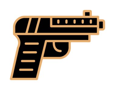 Silah. Web simgesi basit illüstrasyon