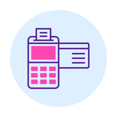 Kredi Kartı Makinesinin vektör çizimi