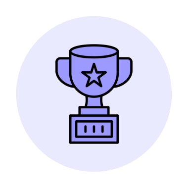 Basit kupa vektör simgesi