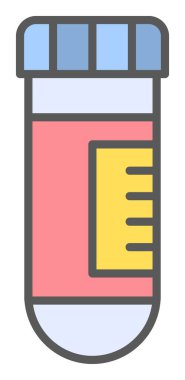 test tüpü modern simge vektör çizimi