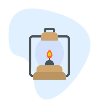 fener düz simgesi, vektör illüstrasyonu 