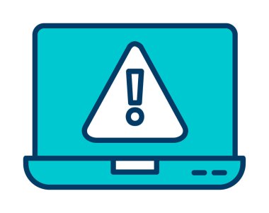 Hata vektör çizimi, Konsept ve grafik tasarım için Adware vektör çizgisi simgesi. 