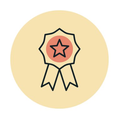  Ödül satırı ikon vektör illüstrasyonu  