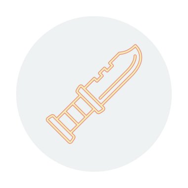 askeri bıçak ikonu vektör illüstrasyon sembolü tasarımı