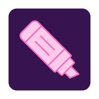 İşaretleyici. Web simgesi basit illüstrasyon                       