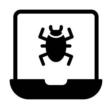 dizüstü bilgisayar simgesi, vektör illüstrasyonu basit tasarım