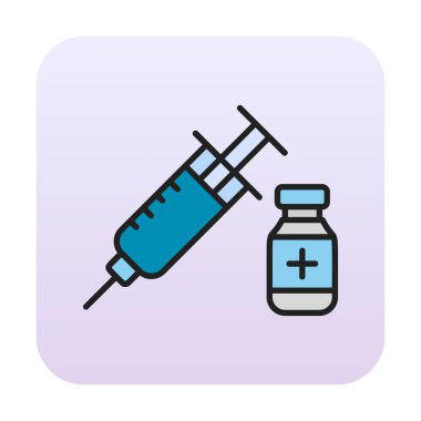 Basit insülin simgesi, vektör illüstrasyonu