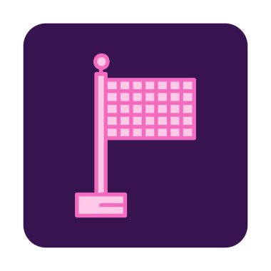 Basit düz bitiş bayrağı resimlemesi 