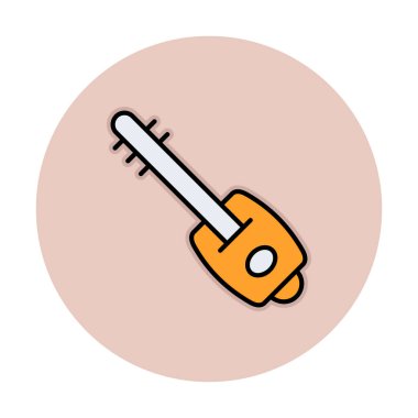 Shamisen vektör simgesi tasarımı