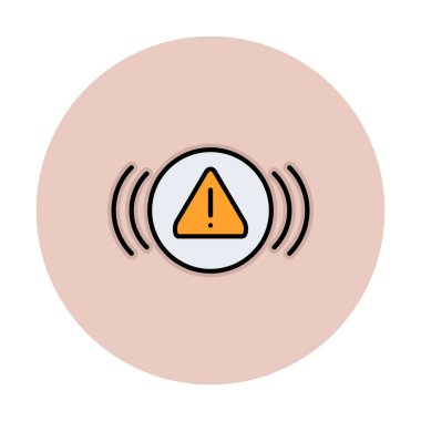 uyarı işareti simgesi, vektör illüstrasyonu  