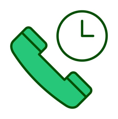 Basit Arama Bekleme simgesi, vektör illüstrasyonu