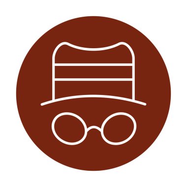 Basit casus yazılım simgesi, vektör illüstrasyonu