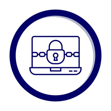 Basit düz Ransomware bilgisayar simgesi