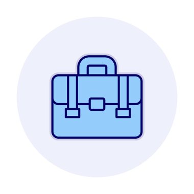 Çanta. Web simgesi basit illüstrasyon  