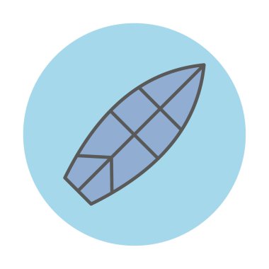 sörf tahtası vektör illüstrasyonu modern simge