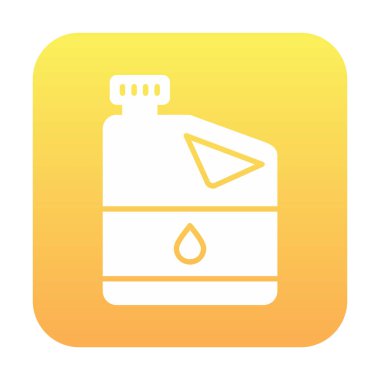 yağ varili vektörü düz renk simgesi 