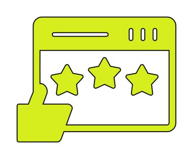  İmza simgesi vektör illüstrasyonunu gözden geçir 