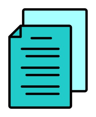 belgelerin vektör çizimi simgesi  