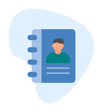 kitap simgesini başvurun, illüstrasyon vektör 