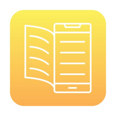 Dijital Kitap simgesi vektör illüstrasyonuName