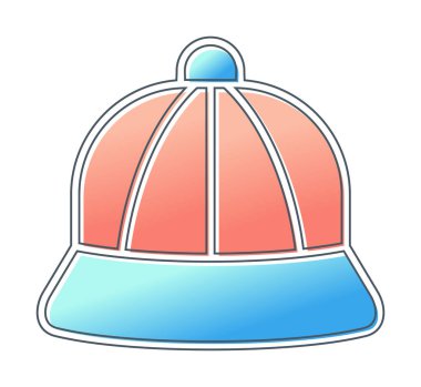 kapsül düz simgesi, vektör illüstrasyonu 